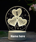 PERSONALIZED I LOVE YOU 3D LED NIGHT LAMP