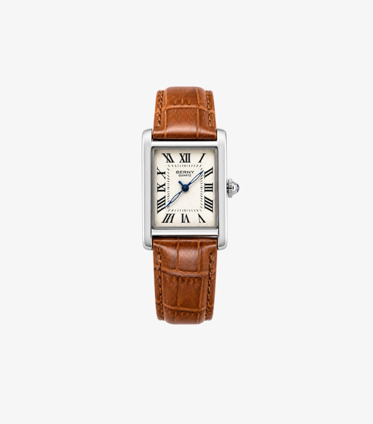 EMERALD MEN’S CLASSIC RECTANGULAR WATCH