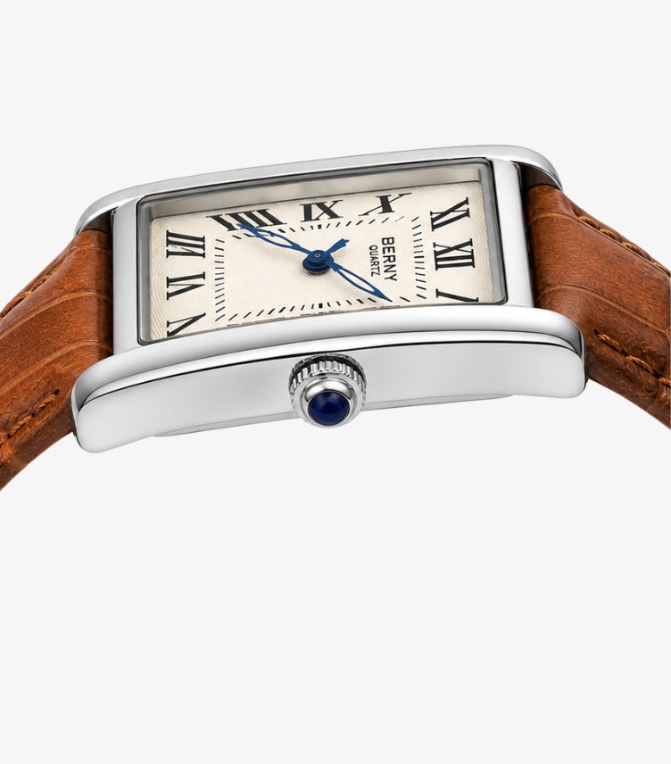 EMERALD MEN’S CLASSIC RECTANGULAR WATCH