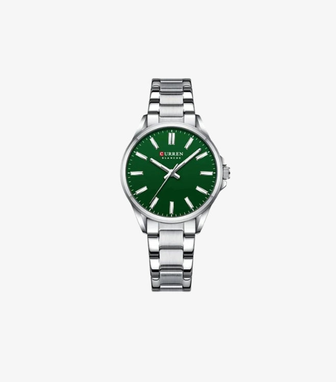 CURREN STAINLESS STEEL GREEN DIAL WATCH
