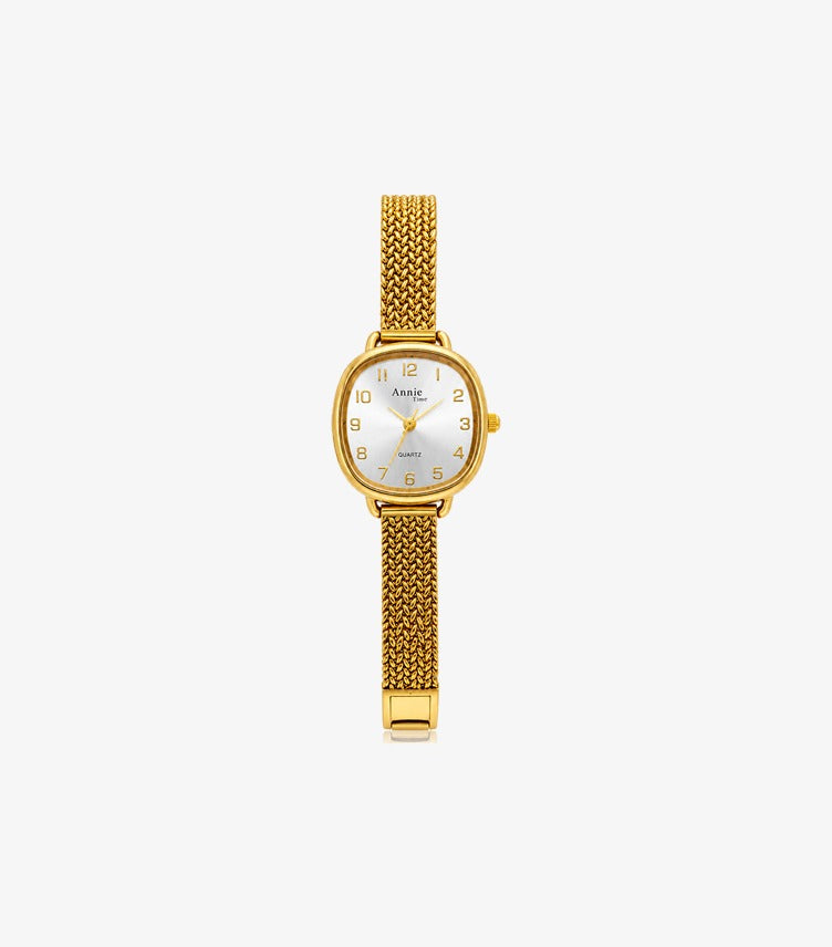 ANNIE TIME WOMEN’S GOLD MESH WATCH